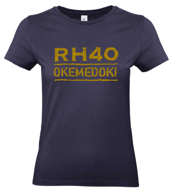 Okemedoki damesshirt met tourlijst   eenmalige druk