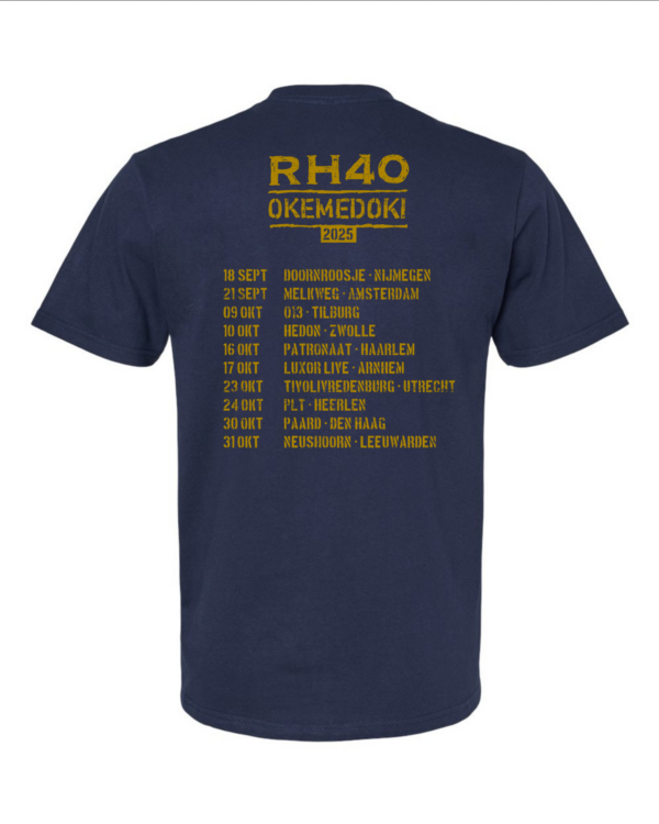 Okemedoki herenshirt met tourlijst     eenmalige druk - Afbeelding 2
